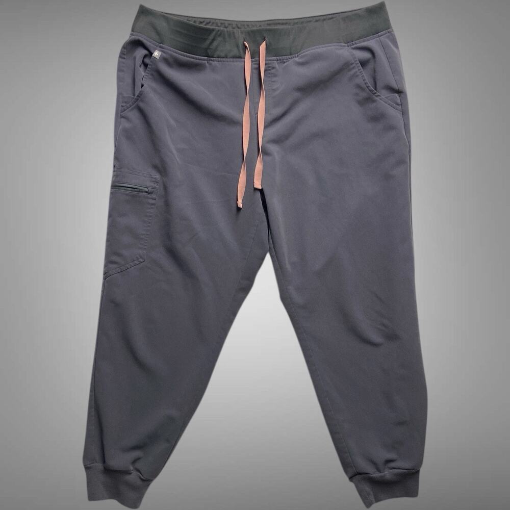 FIGS Zamora Gray Jogger Scrub Pants XL /P Technical Collection Scrubs Nurse